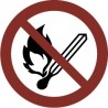 Pegatina Señal prohibido encender fuego