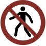 Pegatina Señal prohibido el paso. Solo personal autorizado