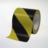 Cinta de marcaje y señalización autoadhesiva amarilla y negra - 10 cm