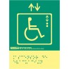 Señal ascensor de evacuación - Con escritura Braille
