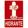 Señal Hidrante Clase B con texto CTE