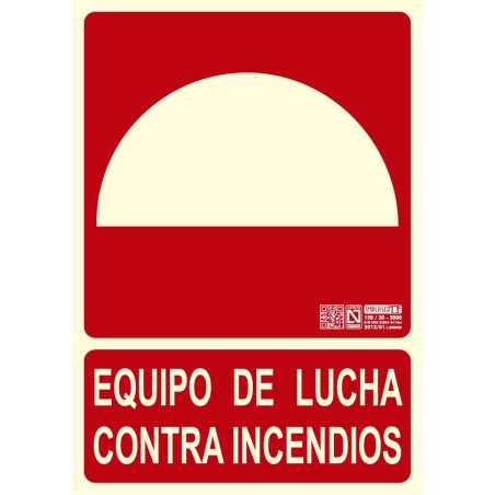 Señal Equipo De Lucha Contra Incendios - Señal Extinción De Incendios