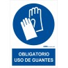 Señal Obligatorio uso de guantes