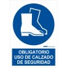 Señal uso obligatorio de calzado de seguridad